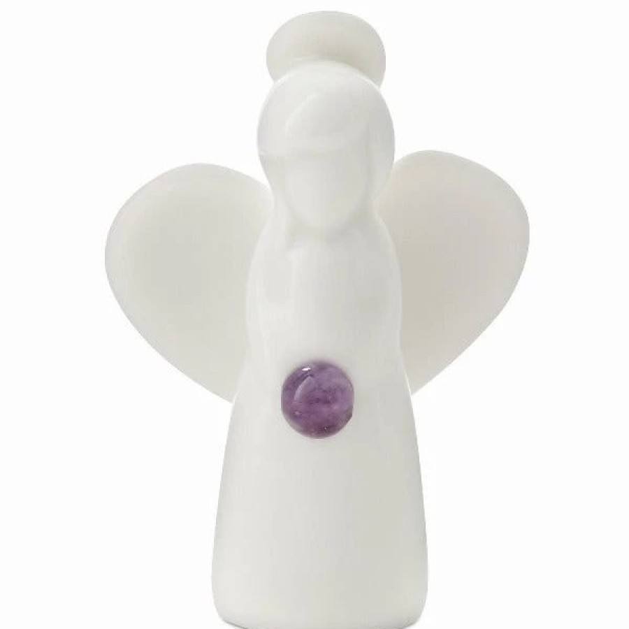 Collectibles Figurines * | Hallmark Amethyst Angel Of Inspiration Mini Angel Figurine, 2