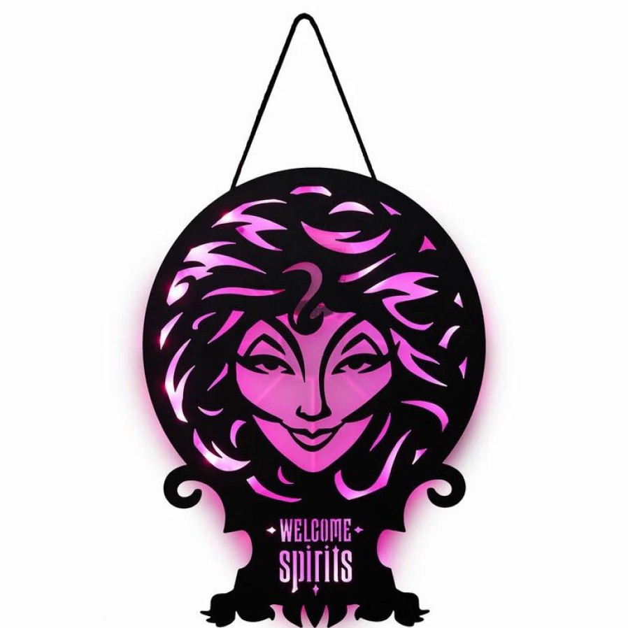 Seasonal Decor * | Hallmark Disney The Haunted Mansion Madam Leota Lighted Hanging Sign, 11 16