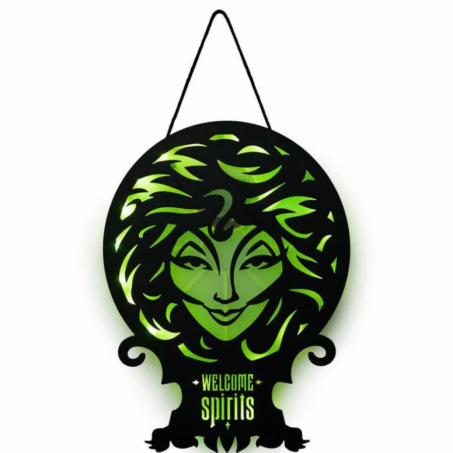 Seasonal Decor * | Hallmark Disney The Haunted Mansion Madam Leota Lighted Hanging Sign, 11 16