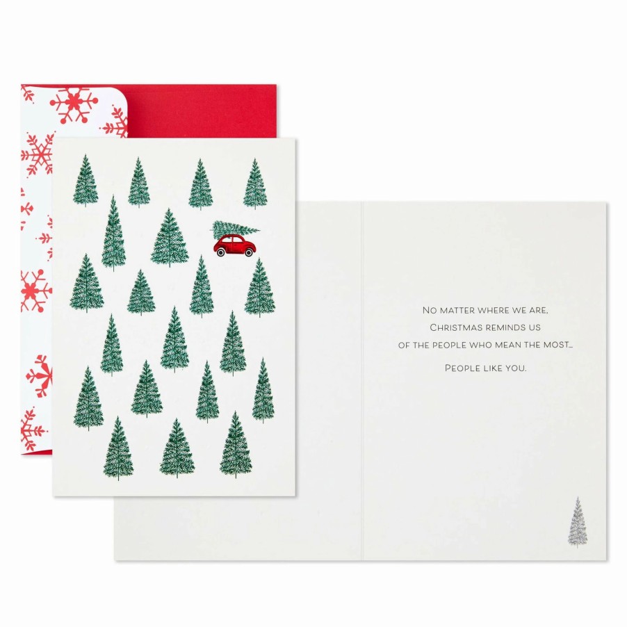 Cards & Boxed Christmas Cards * | Hallmark Christmas Tree Farm Boxed Christmas Cards, Pack Of 16