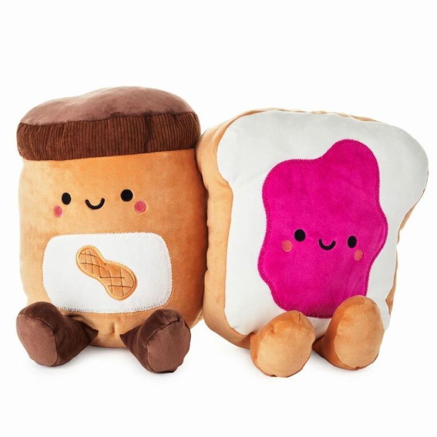 Classic Stuffed Animals * | Hallmark Large Better Together Peanut Butter And Jelly Magnetic Plush, 12