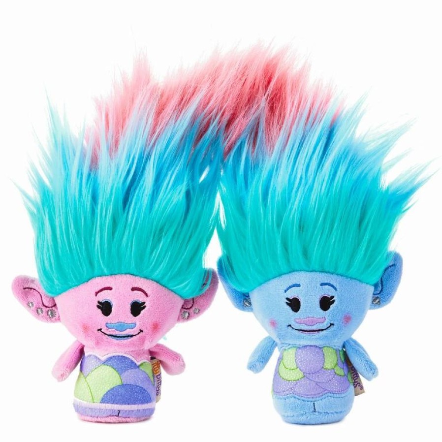 Itty Bittys® * | Hallmark Itty Bittys Dreamworks Animation Trolls World Tour Satin And Chenille Plush, Set Of 2