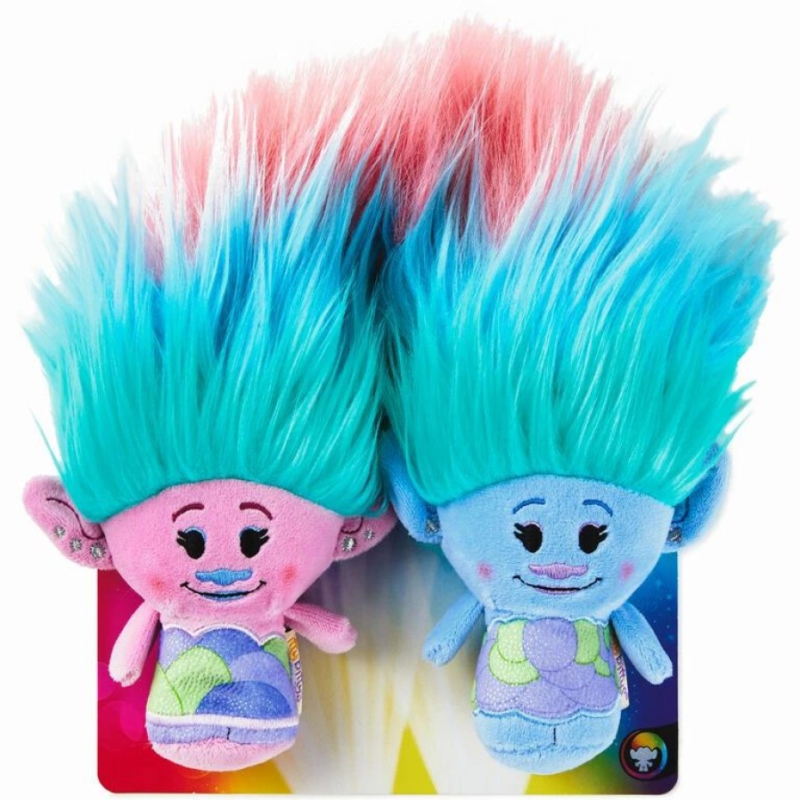 Itty Bittys® * | Hallmark Itty Bittys Dreamworks Animation Trolls World Tour Satin And Chenille Plush, Set Of 2