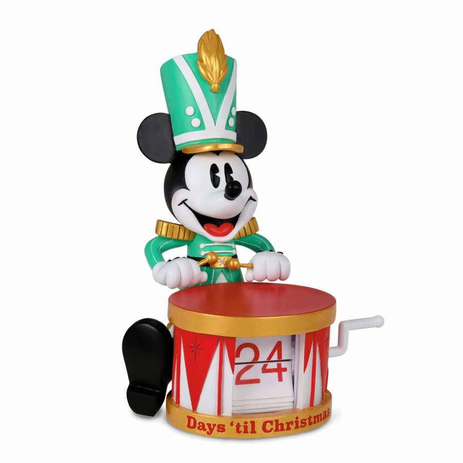 Collectibles Figurines * | Hallmark Disney Nutcracker Mickey Christmas Countdown Calendar Figurine, 6.88