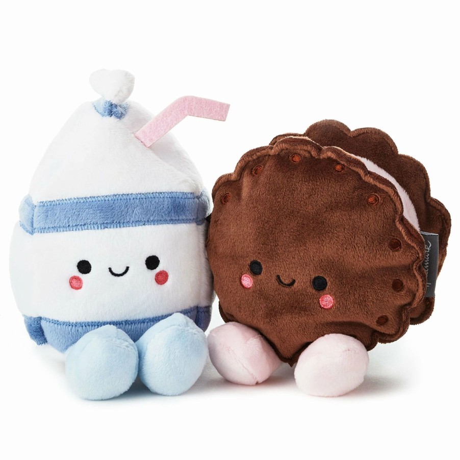 Stuffed Plush * | Hallmark Better Together Milk And Cookie Magnetic Plush, 6