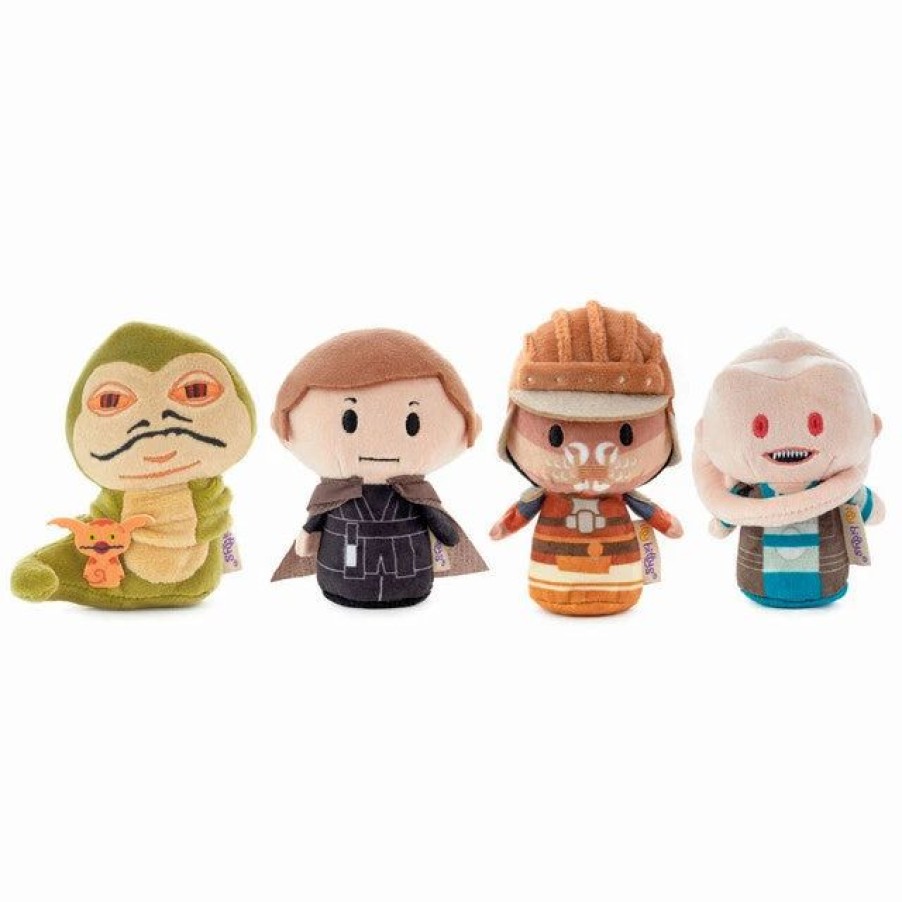 Stuffed Plush * | Hallmark Itty Bittys Star Wars: Return Of The Jedi Plush Collector Set Of 4