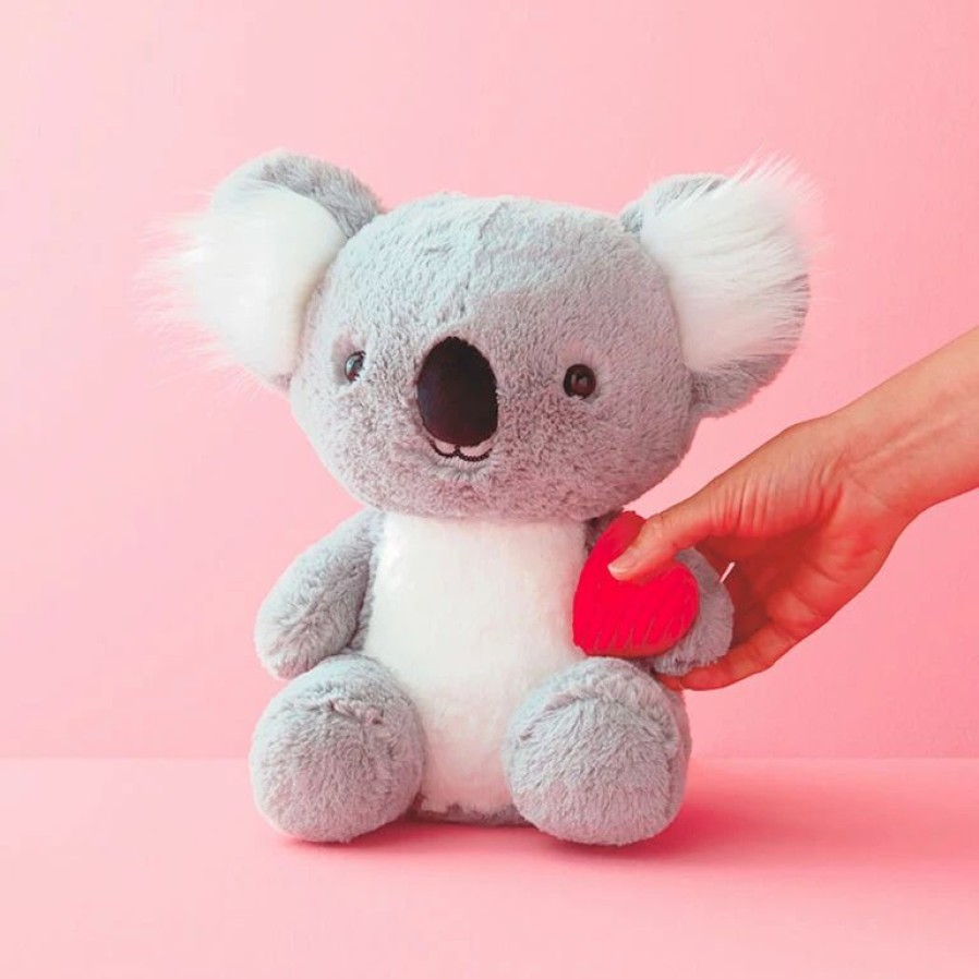 Interactive Stuffed Animals * | Hallmark Be There When You Can'T Recordable Koala Stuffed Animal With Heart, 11"