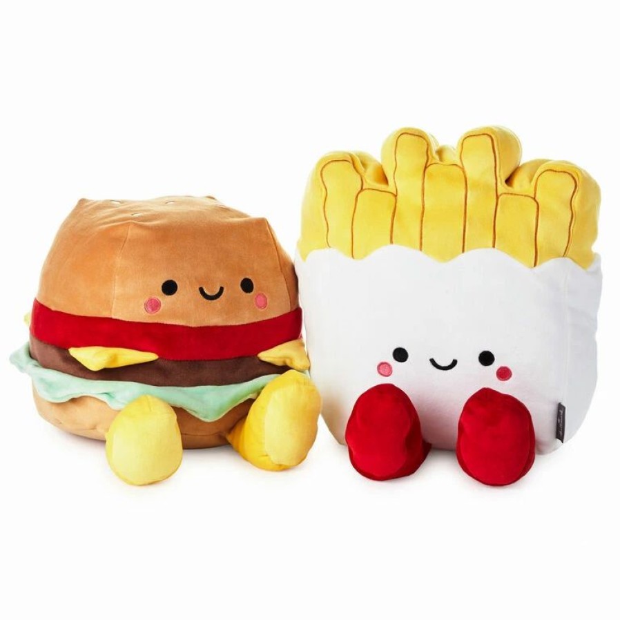 Classic Stuffed Animals * | Hallmark Large Better Together Burger And Fries Magnetic Plush, 10.25