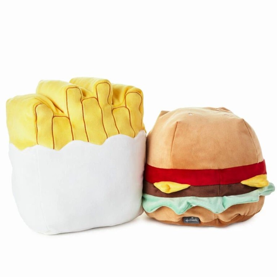 Classic Stuffed Animals * | Hallmark Large Better Together Burger And Fries Magnetic Plush, 10.25