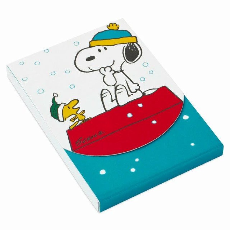 Cards & Boxed Christmas Cards * | Hallmark Peanuts Foldover Memo Pad