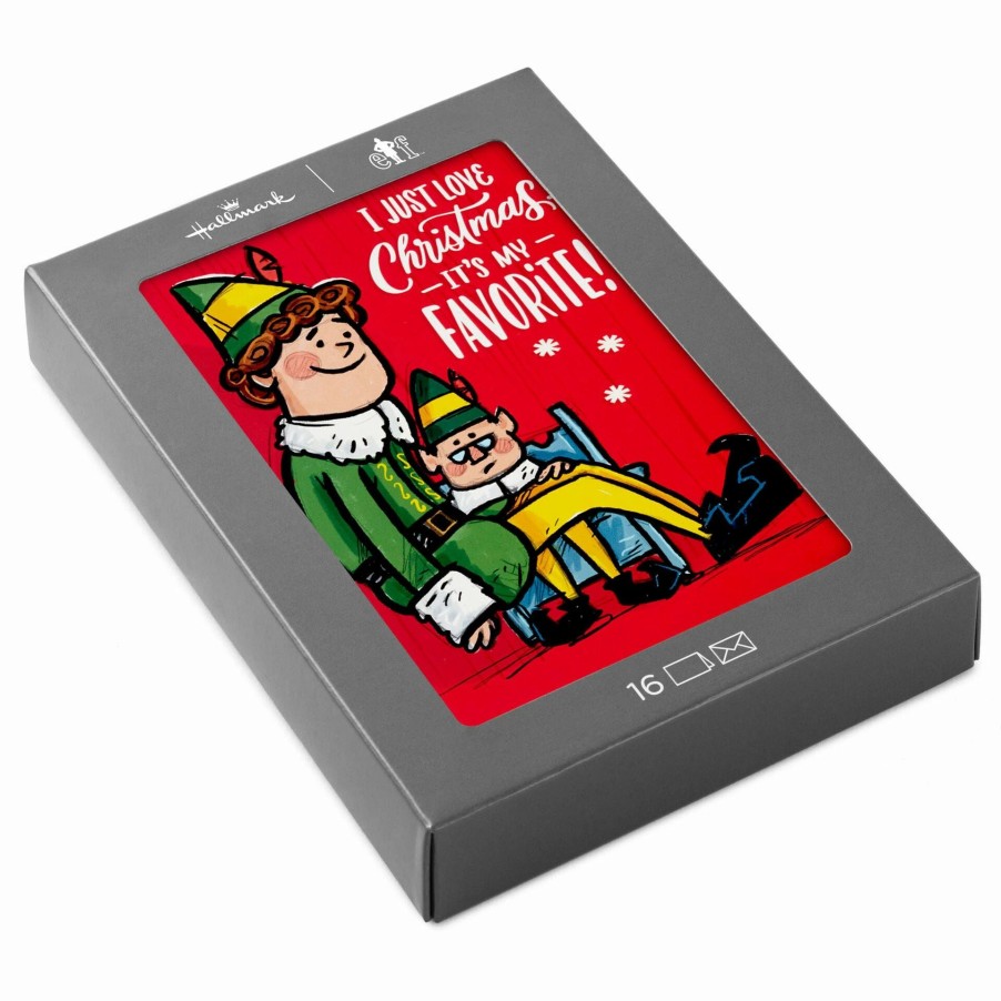 Cards & Boxed Christmas Cards * | Hallmark Elf It'S My Favorite Boxed Christmas Cards, Pack Of 16