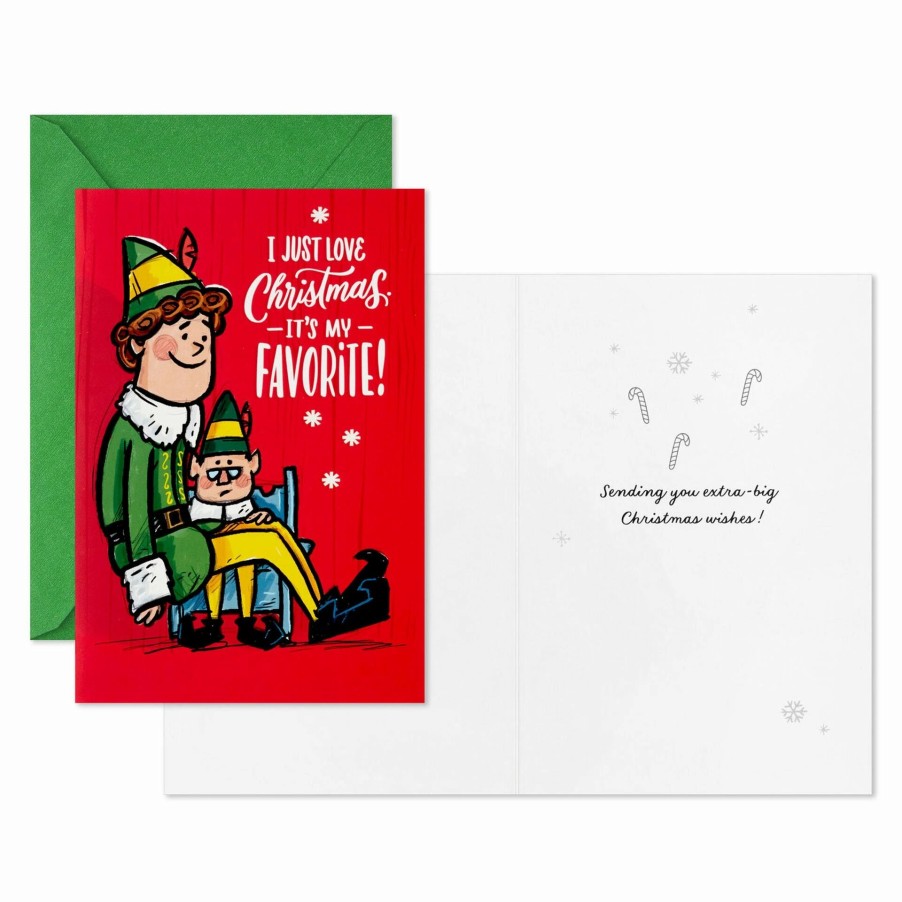 Cards & Boxed Christmas Cards * | Hallmark Elf It'S My Favorite Boxed Christmas Cards, Pack Of 16