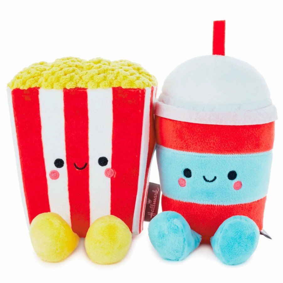 Stuffed Plush * | Hallmark Better Together Popcorn And Slushie Magnetic Plush, 5