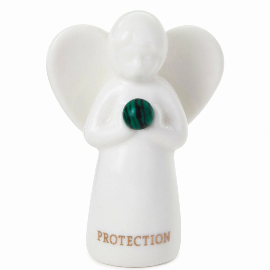 Collectibles Figurines * | Hallmark Malachite Angel Of Protection Mini Angel Figurine, 2