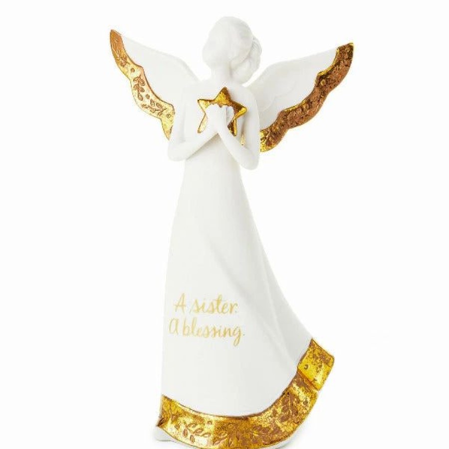 Collectibles Figurines * | Hallmark A Sister Is A Blessing Angel Figurine, 8.5