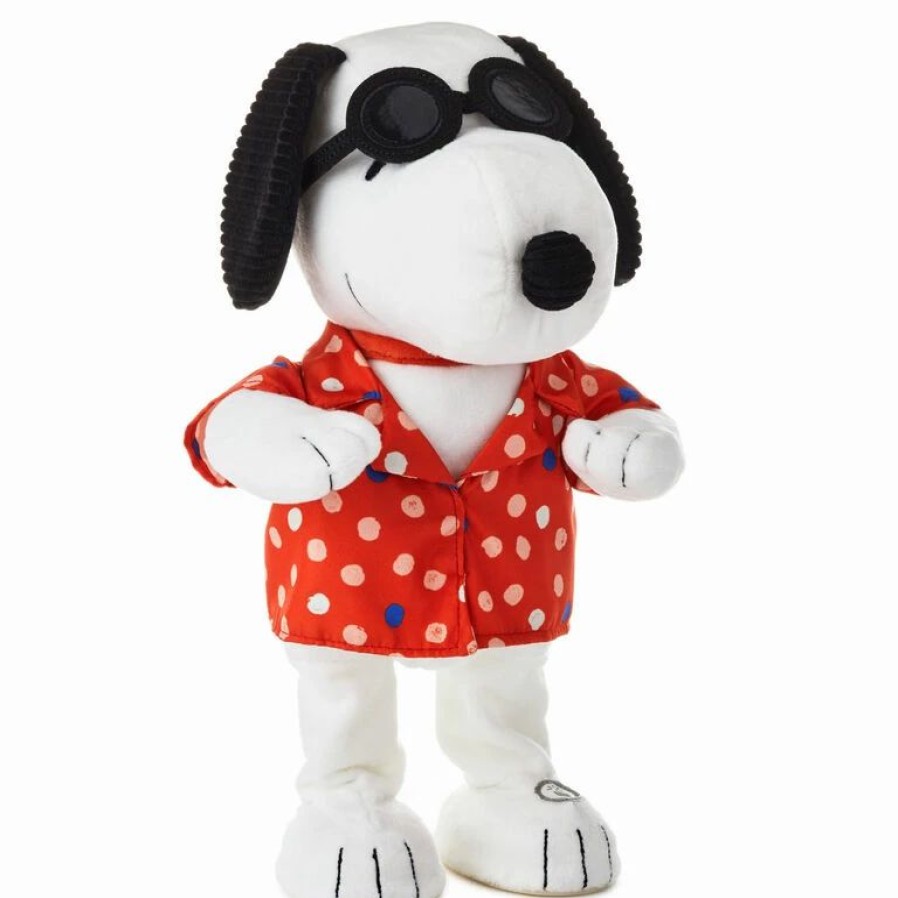 Classic Stuffed Animals * | Hallmark Peanuts Sunshine Vibe Snoopy Musical Plush With Motion, 13.5